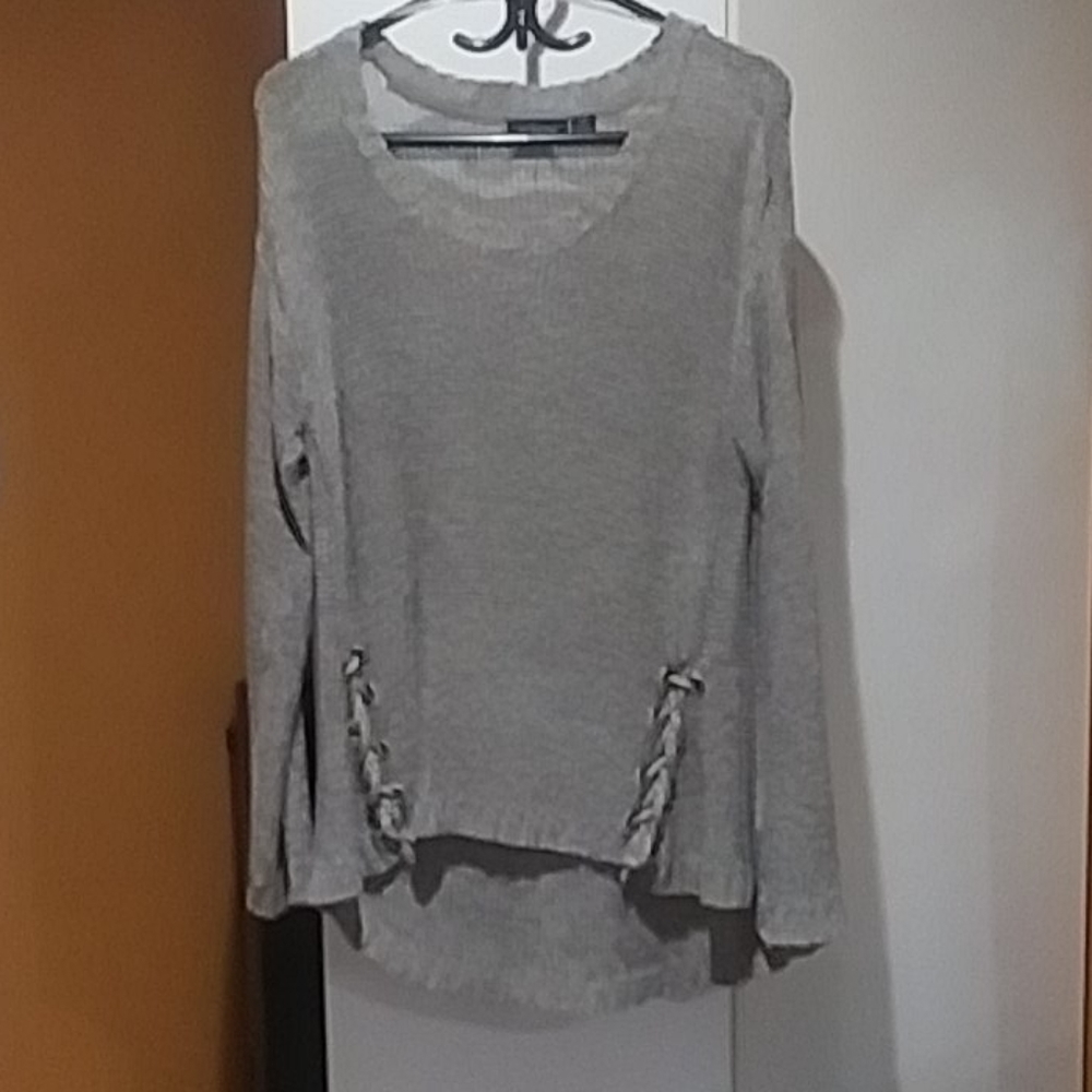 knitted beige sweater